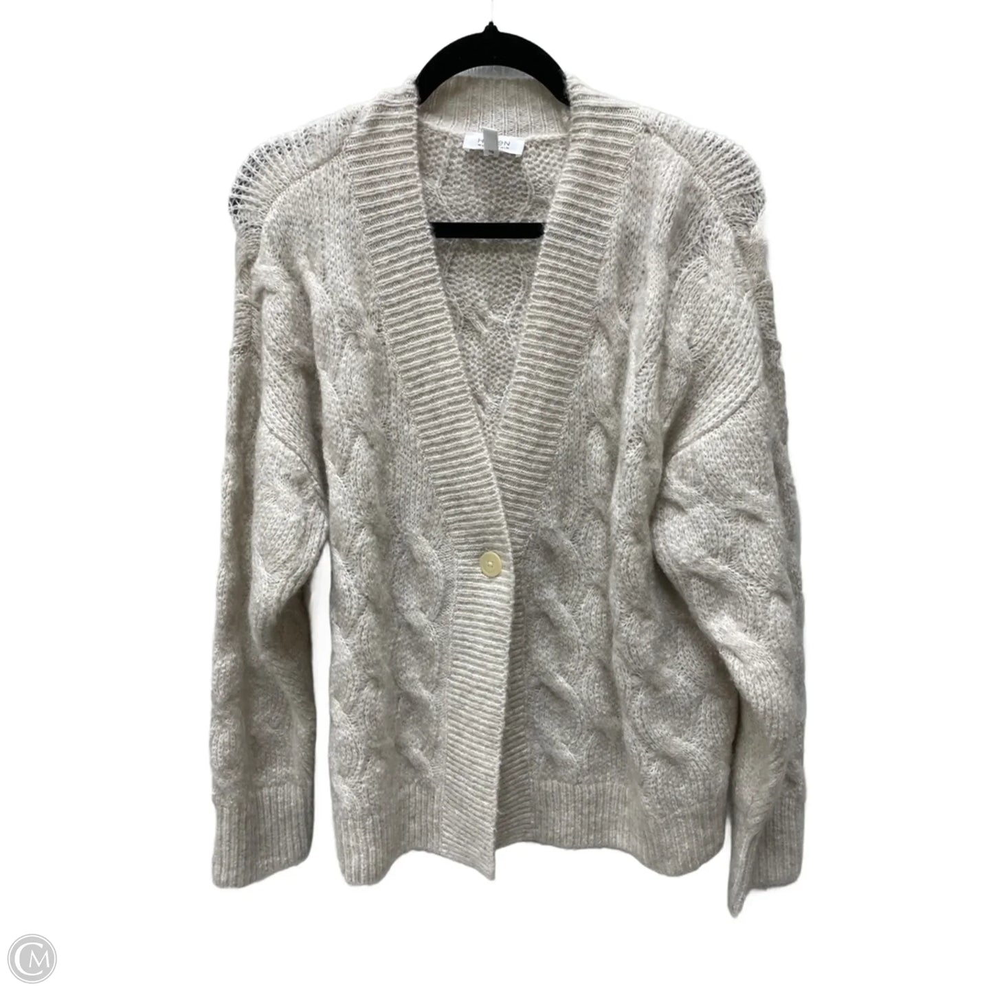 Sweater Cardigan By Haven In Beige, Size: S