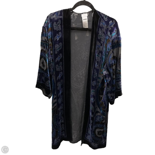 Cardigan By Chicos In Floral Print, Size: S