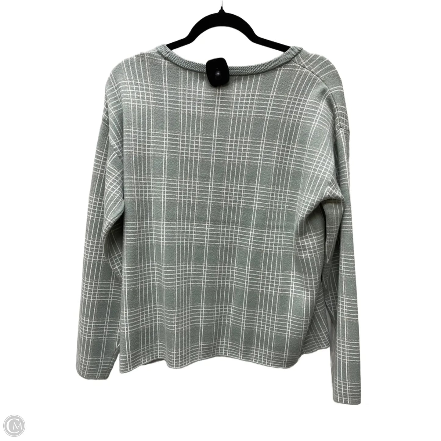 Sweater By Tahari In Plaid Pattern, Size: M