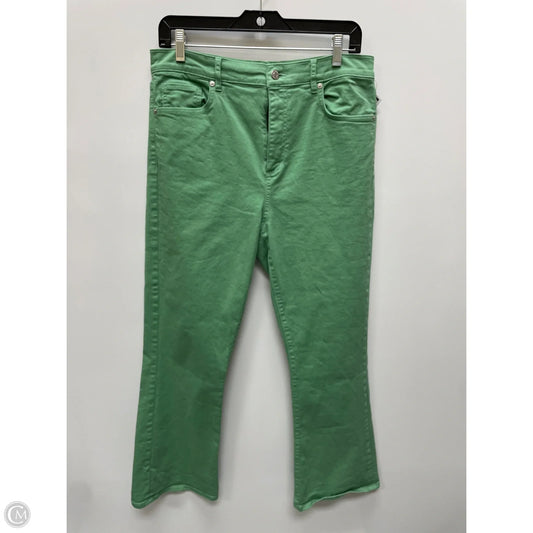 Jeans Straight By Loft In Green Denim, Size: 8