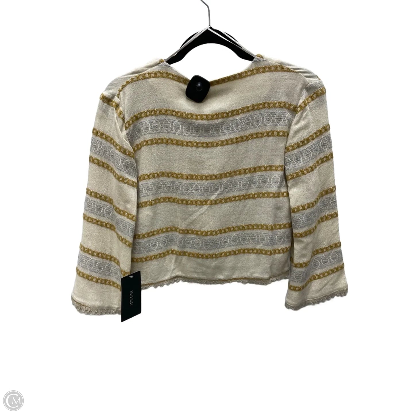 Top 3/4 Sleeve By Zara Basic In Beige, Size: Xs