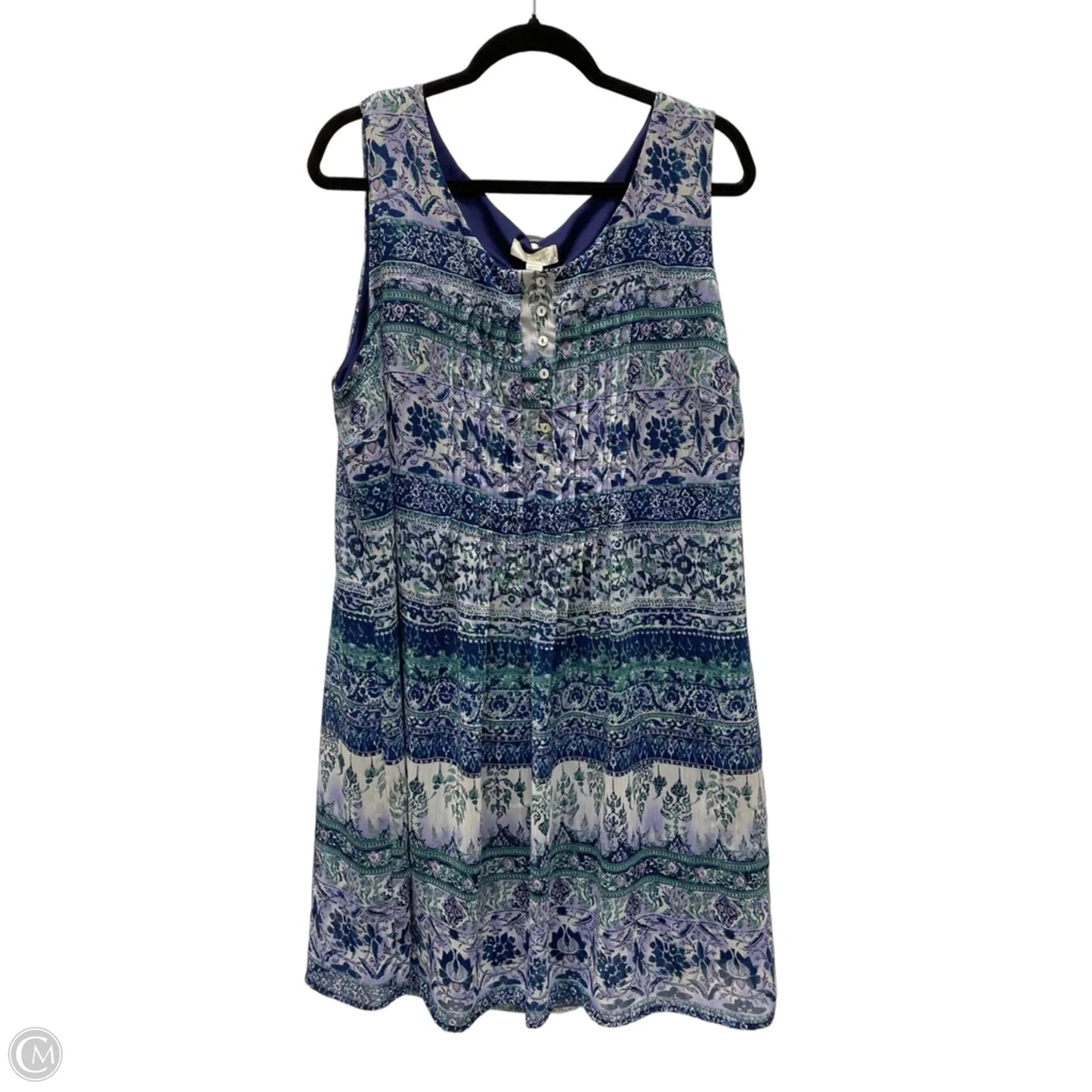 Dress Casual Midi By Dressbarn In Geometric Pattern, Size: 2x
