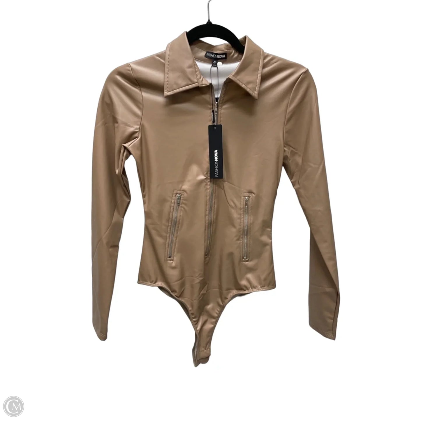 Bodysuit By Fashion Nova In Beige, Size: M