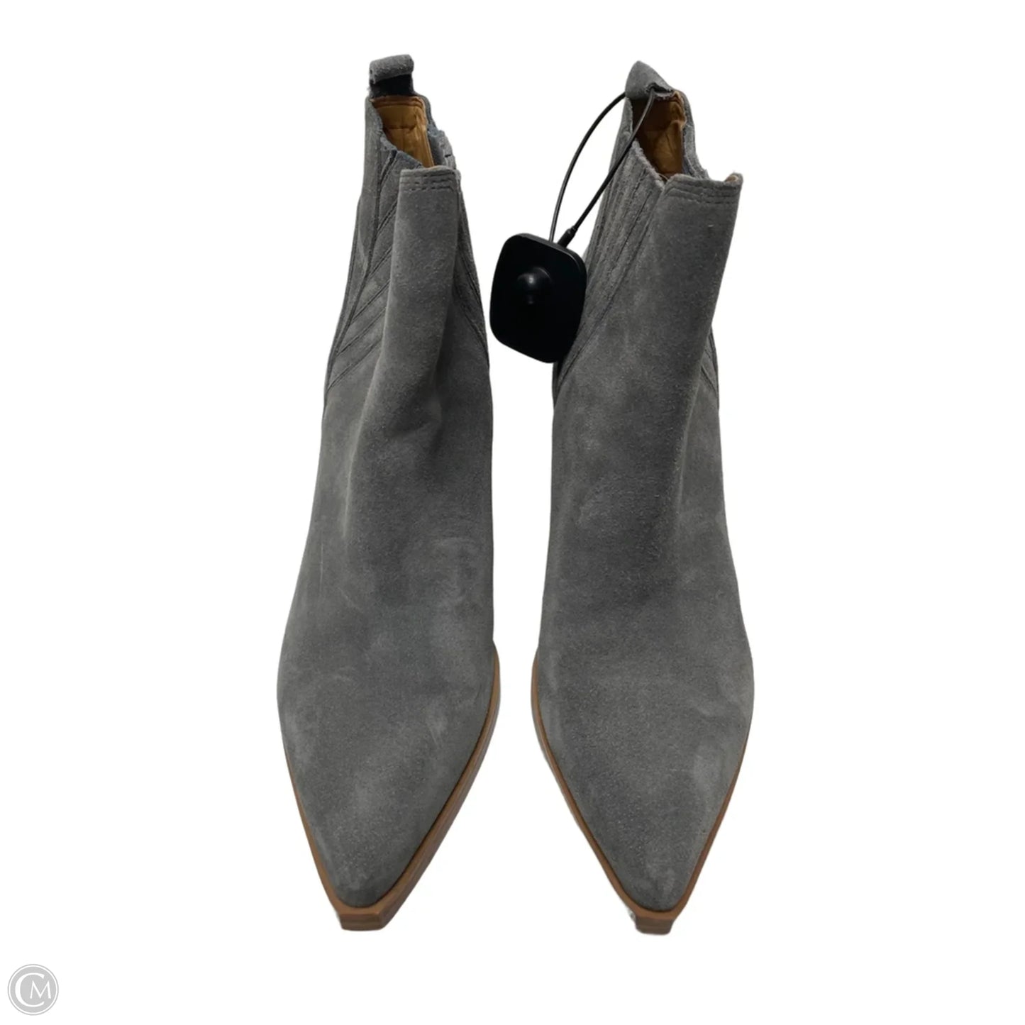 Boots Ankle Heels By Marc Fisher In Blue & Brown, Size: 7.5