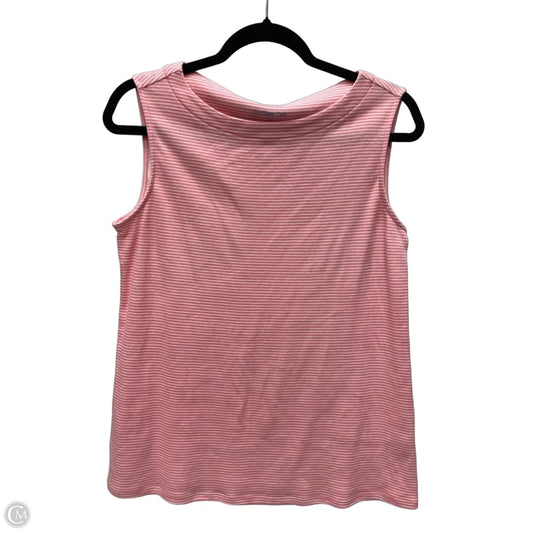 Top Sleeveless By Croft And Barrow In Striped Pattern, Size: M