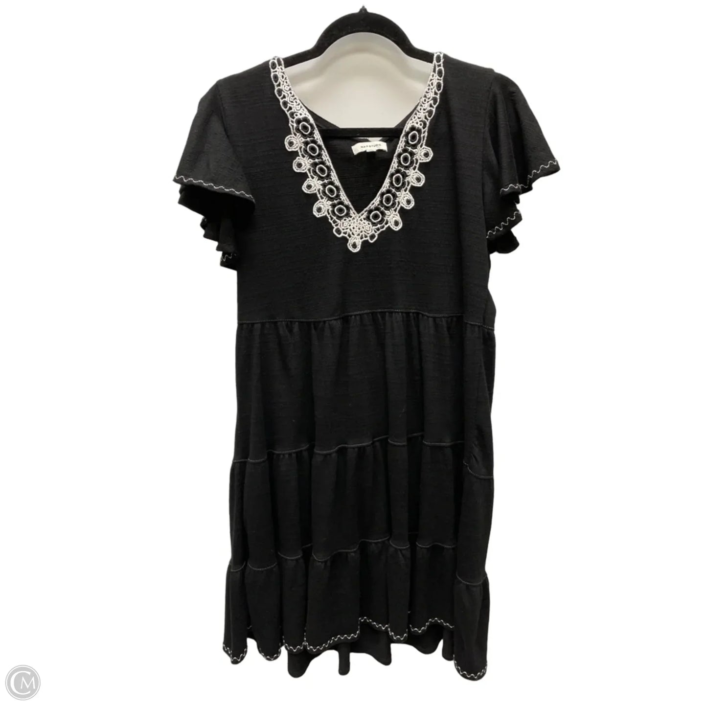 Dress Casual Short By Max Studio In Black & White, Size: L