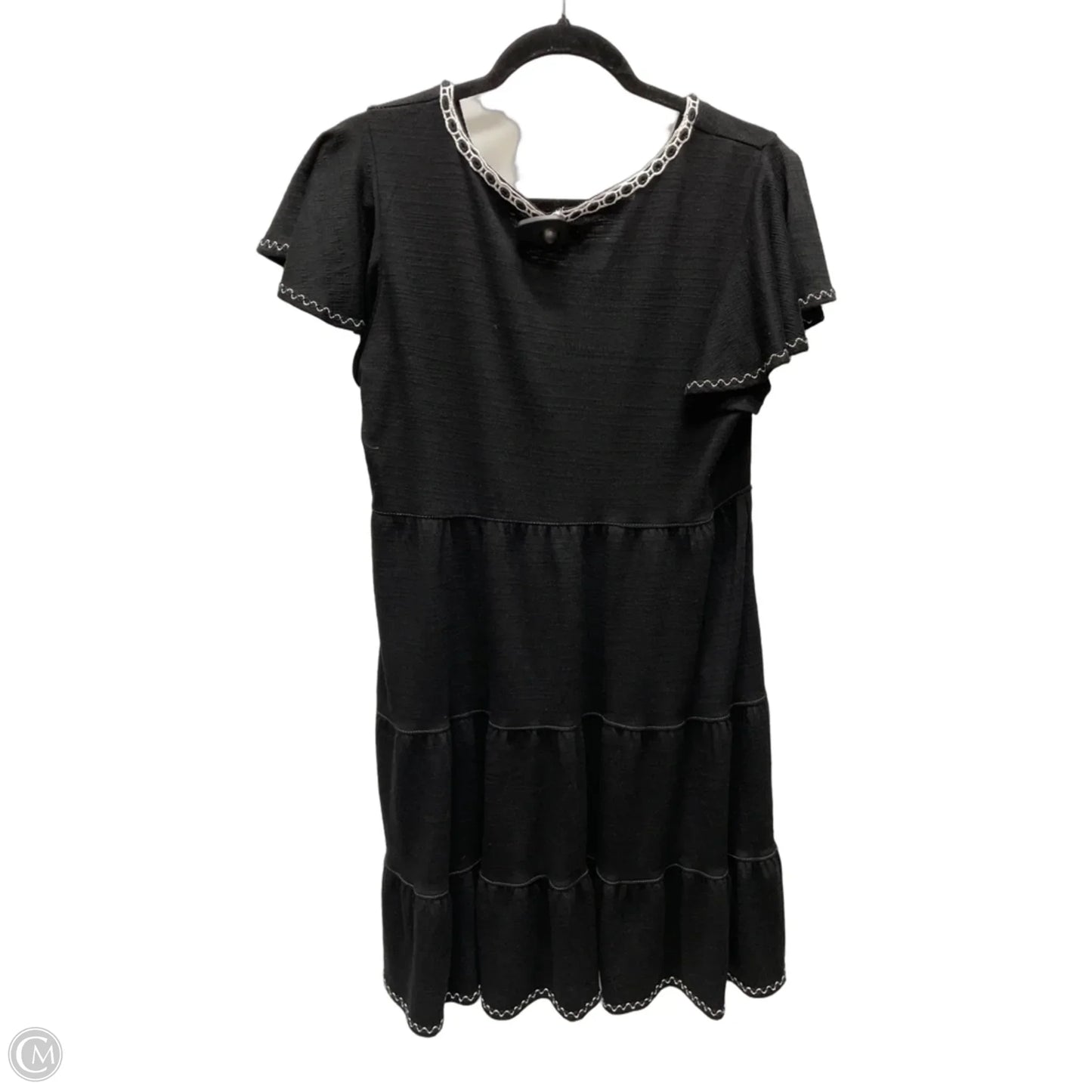 Dress Casual Short By Max Studio In Black & White, Size: L