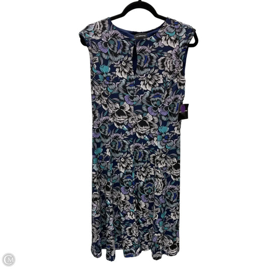 Dress Casual Midi By Liz Claiborne In Floral Print, Size: M