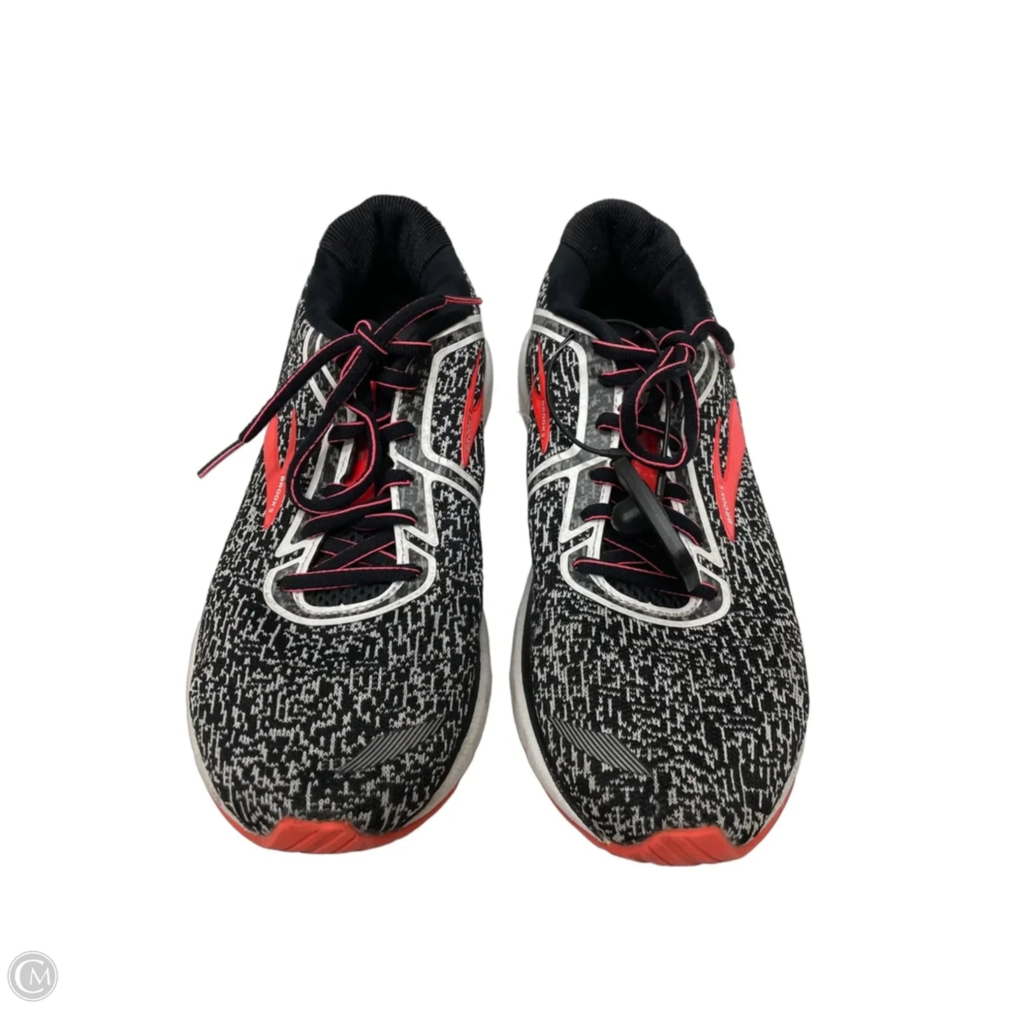 Shoes Athletic By Brooks In Black & Orange, Size: 9.5