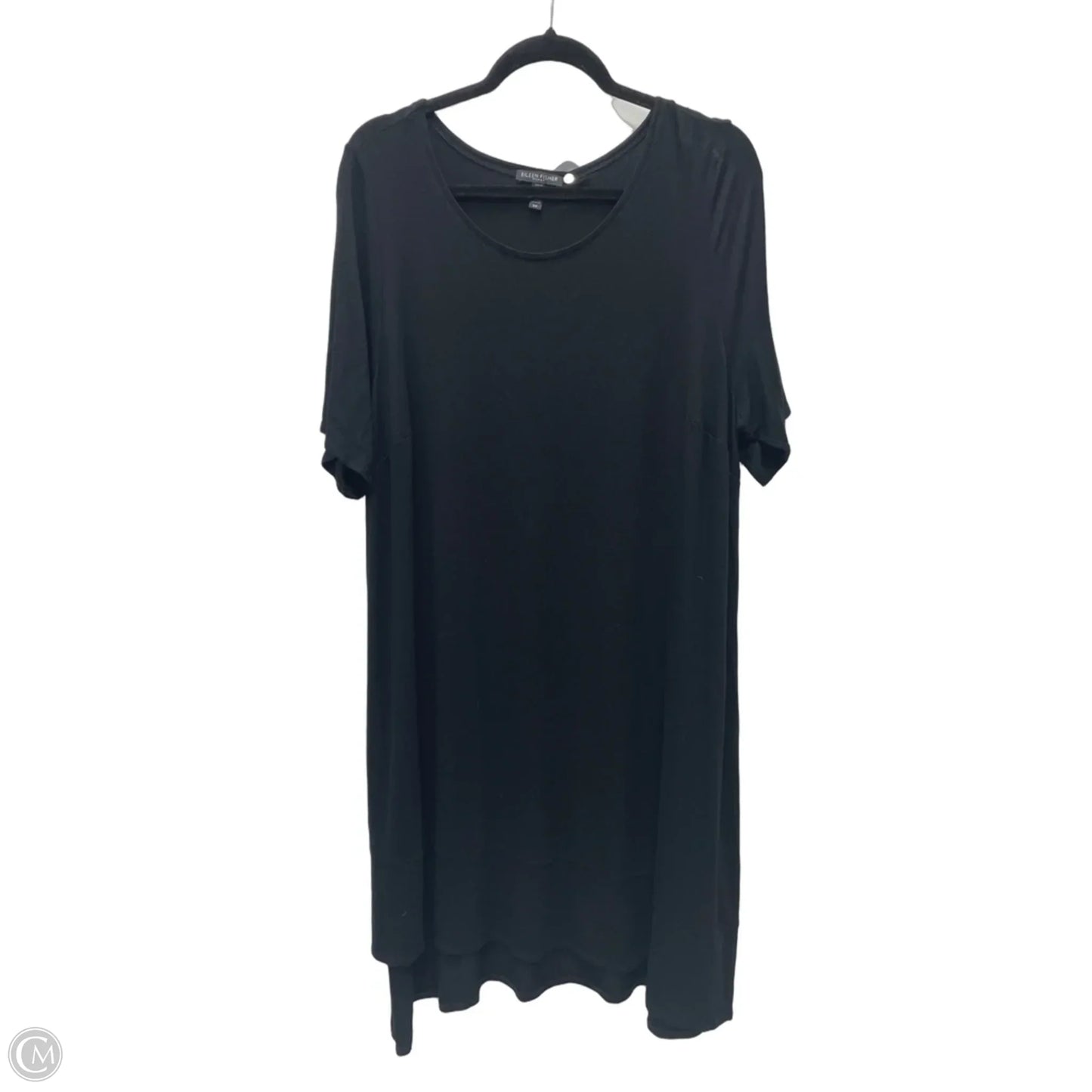 Dress Casual Midi By Eileen Fisher In Black, Size: 2x