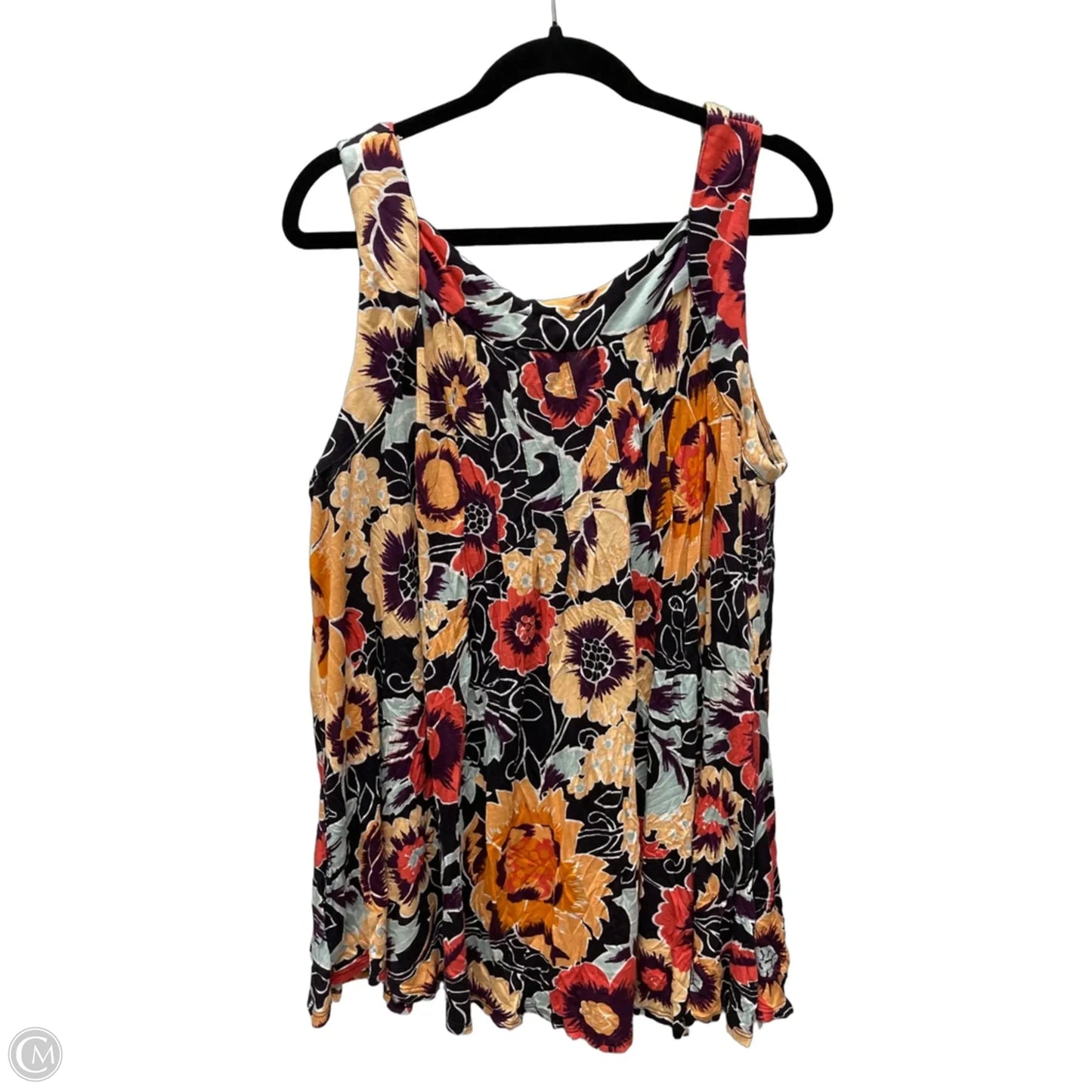 Top Sleeveless By Clothes Mentor In Floral Print, Size: Xl