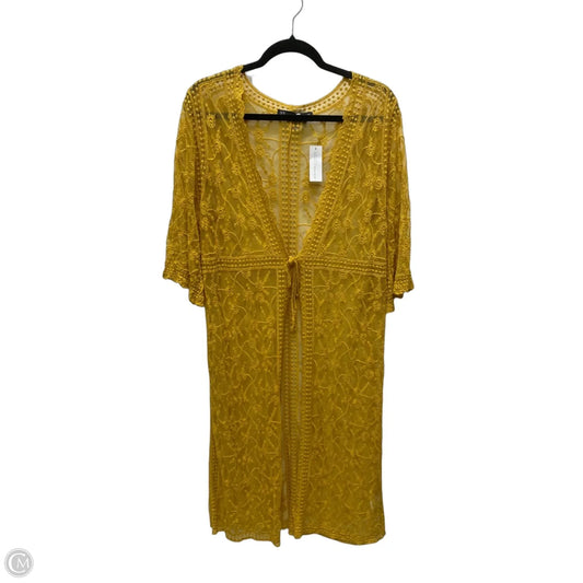 Cardigan By New York And Co In Yellow, Size: Xs