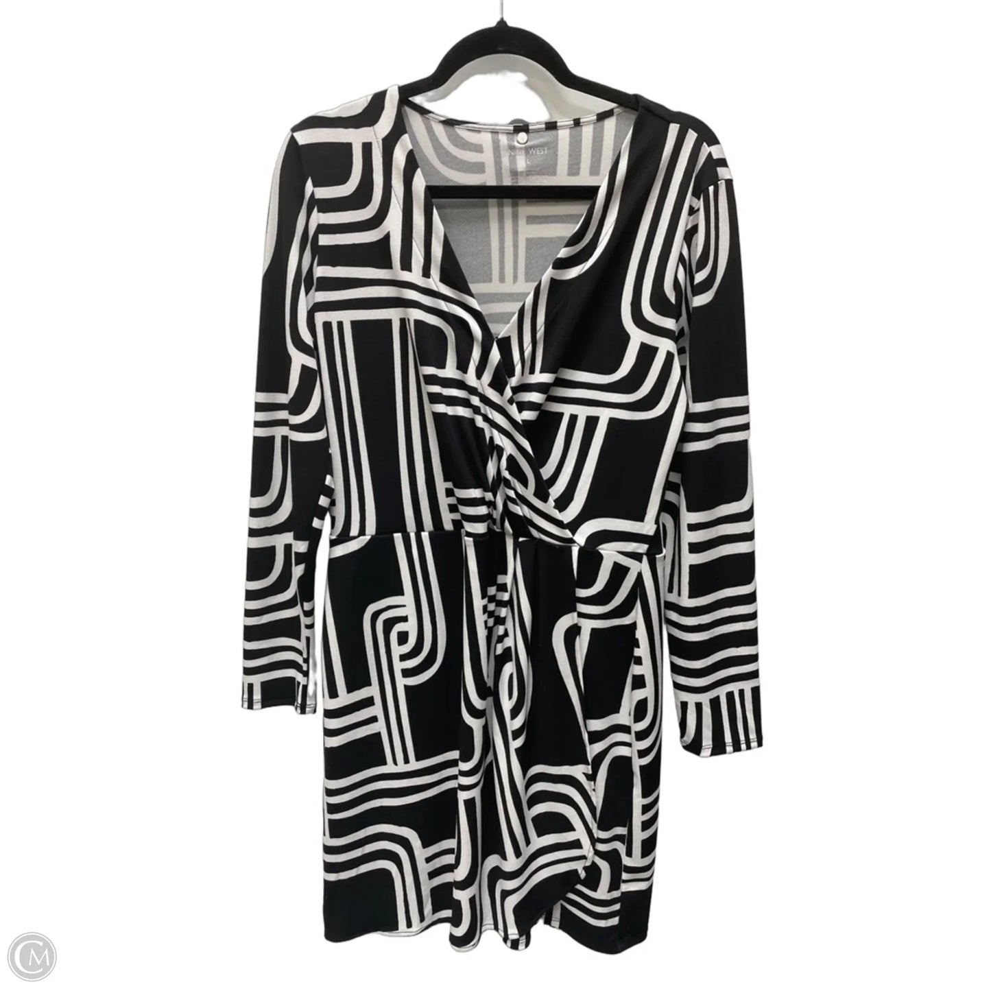 Dress Casual Short By Nine West In Black & White, Size: L