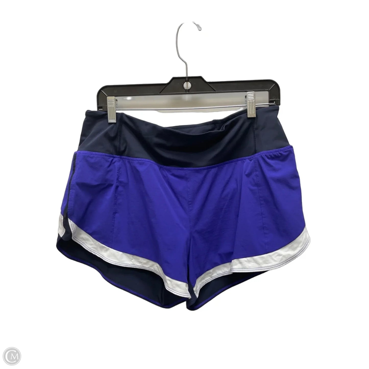 Athletic Shorts By Athleta In Black & Purple, Size: M
