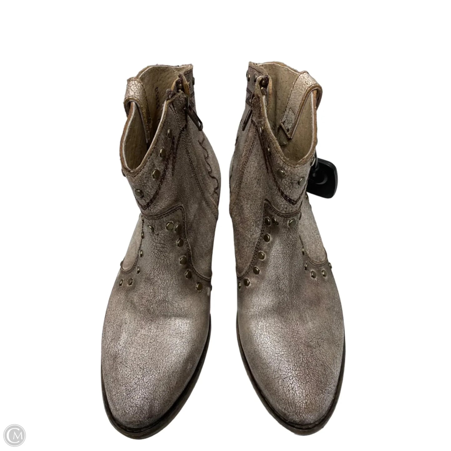 Boots Western By Clothes Mentor In Bronze, Size: 7.5