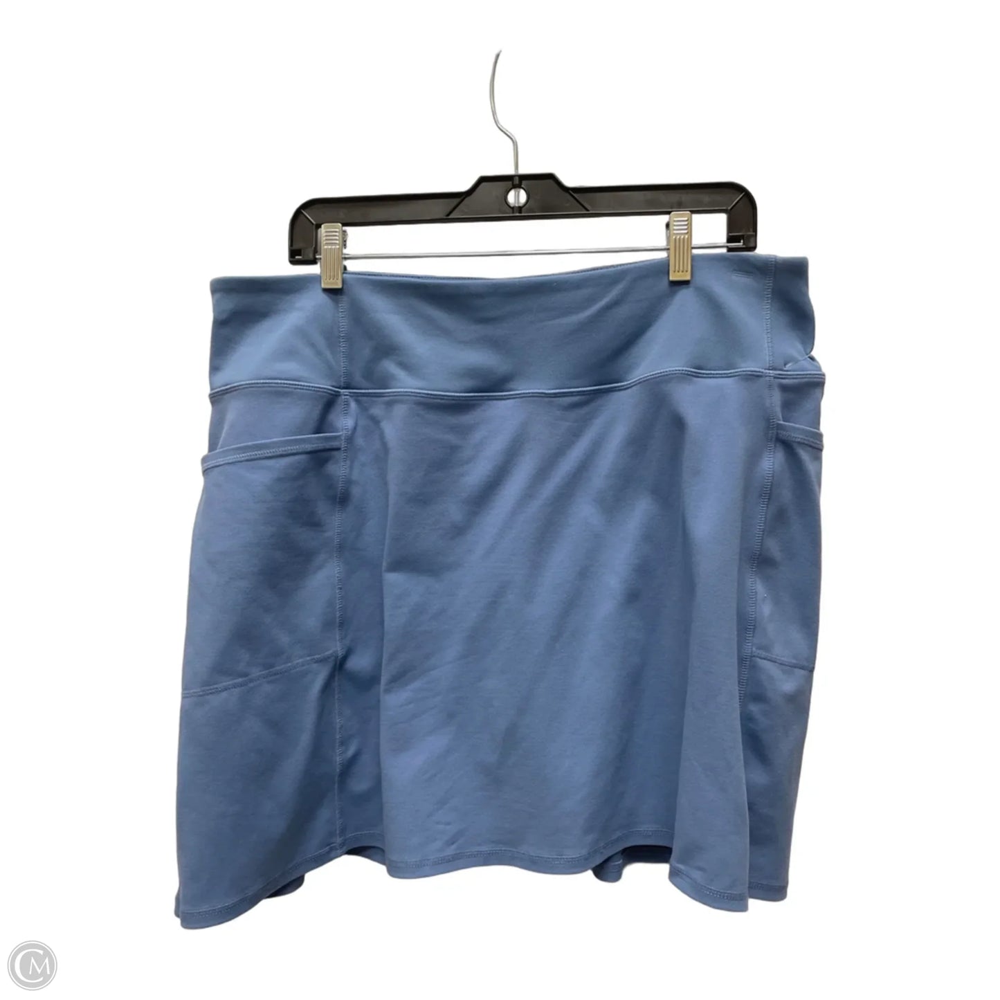 Athletic Skort By Skechers In Blue, Size: 2x