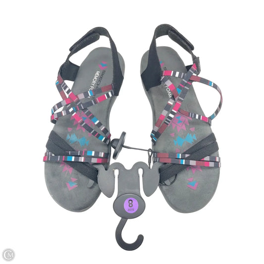 Sandals Flats By Skechers In Multi-colored, Size: 8