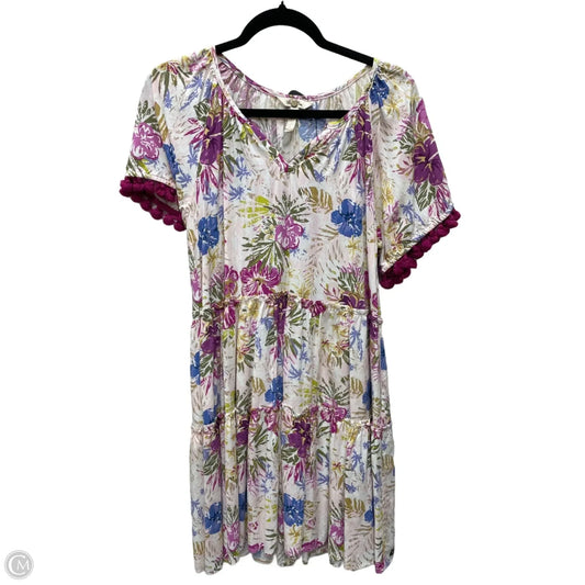 Dress Casual Short By Matilda Jane In Floral Print, Size: Xs