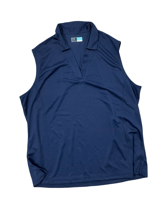 Athletic Tank Top By Pga Tour In Navy, Size:1X