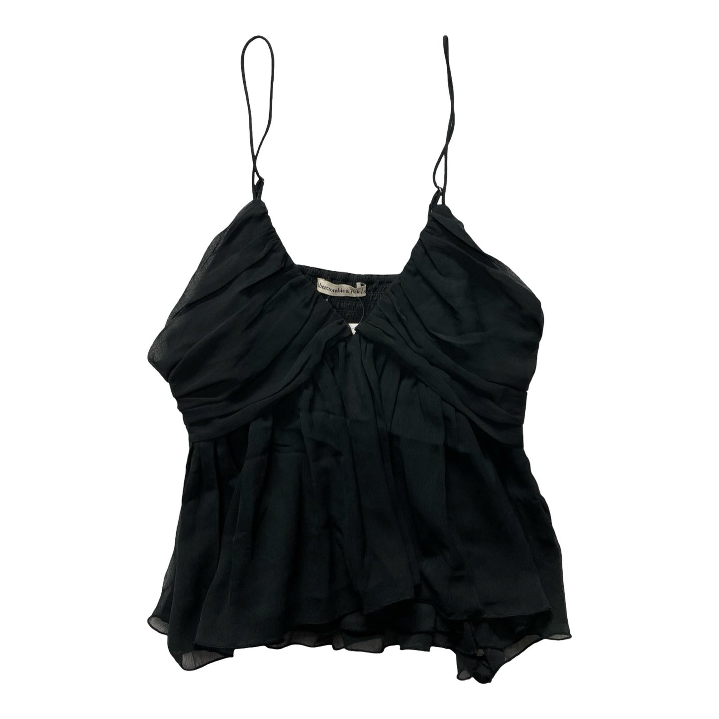 Top Sleeveless By Abercrombie And Fitch In Black, Size:M