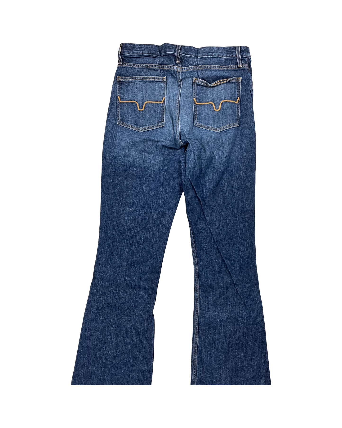 Jeans Wide Leg By Clothes Mentor In Blue Denim, Size:12