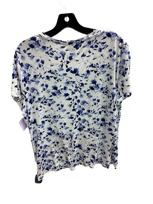Top Ss By Simply Vera In Floral Print, Size:1X