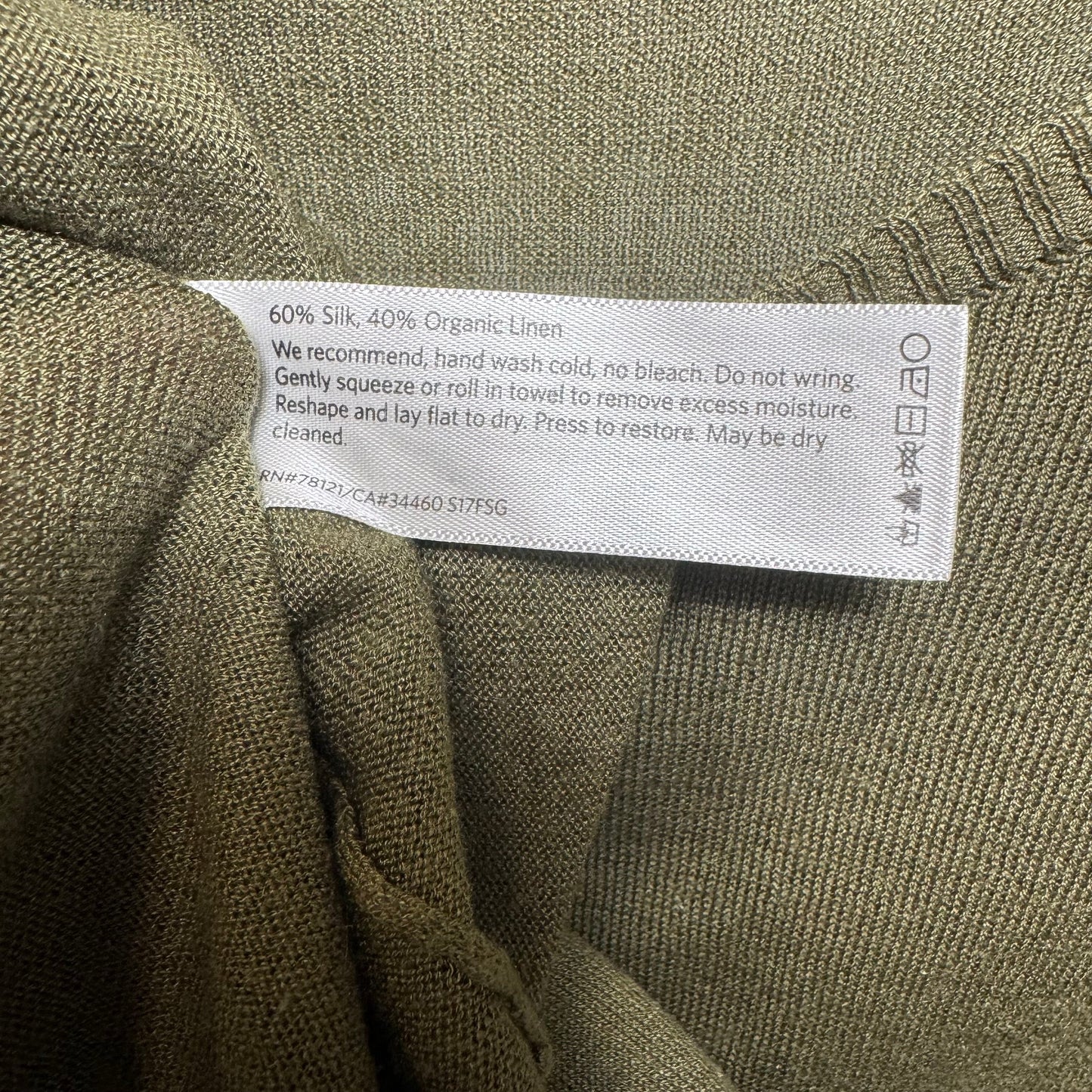 Top Short Sleeve By Eileen Fisher In Green, Size: Xs