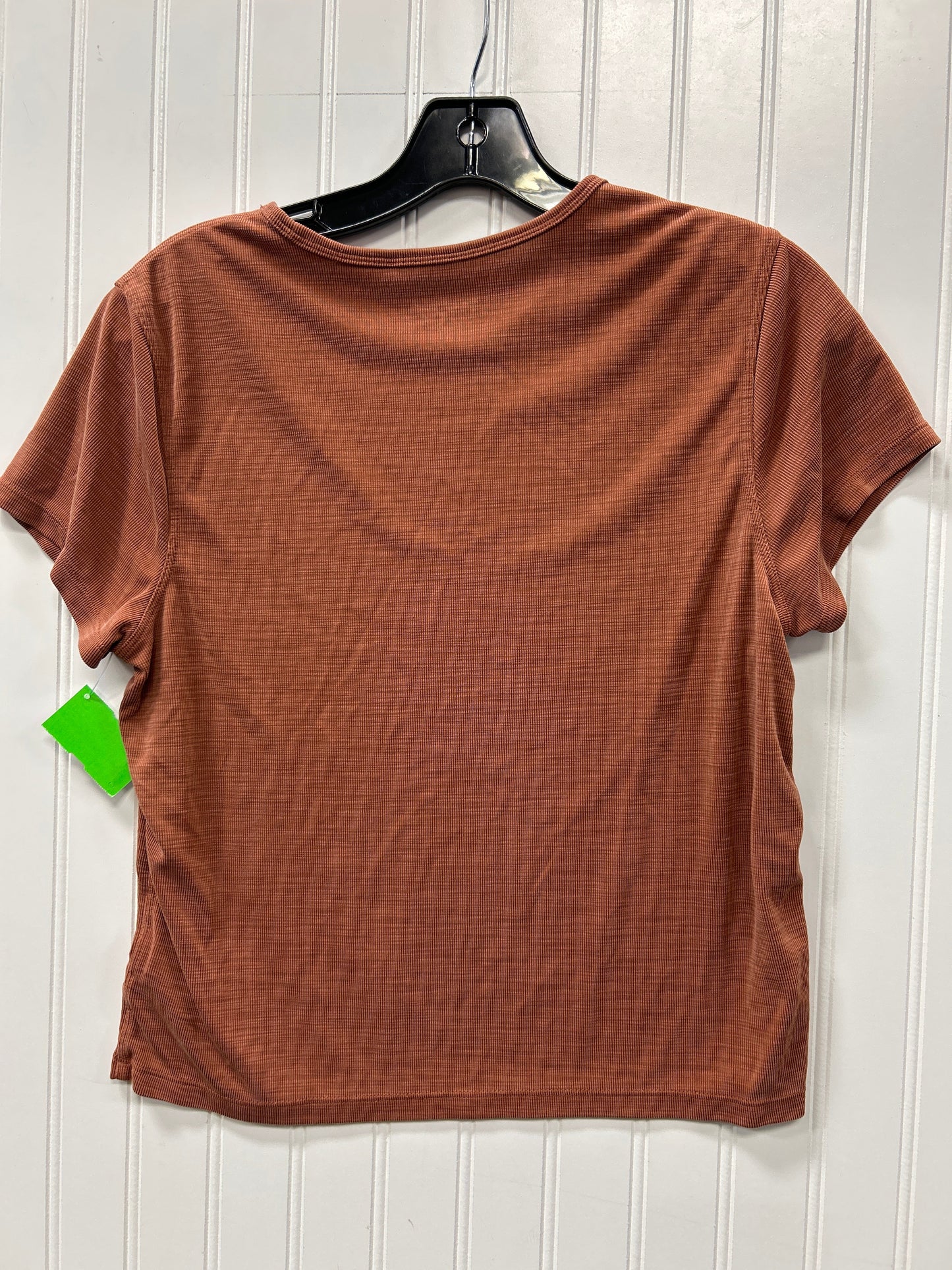 Athletic Top Ss By Athleta In Orange, Size:M