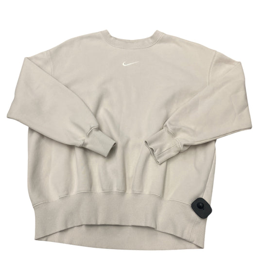 Sweatshirt Crewneck By Nike In Cream, Size:S