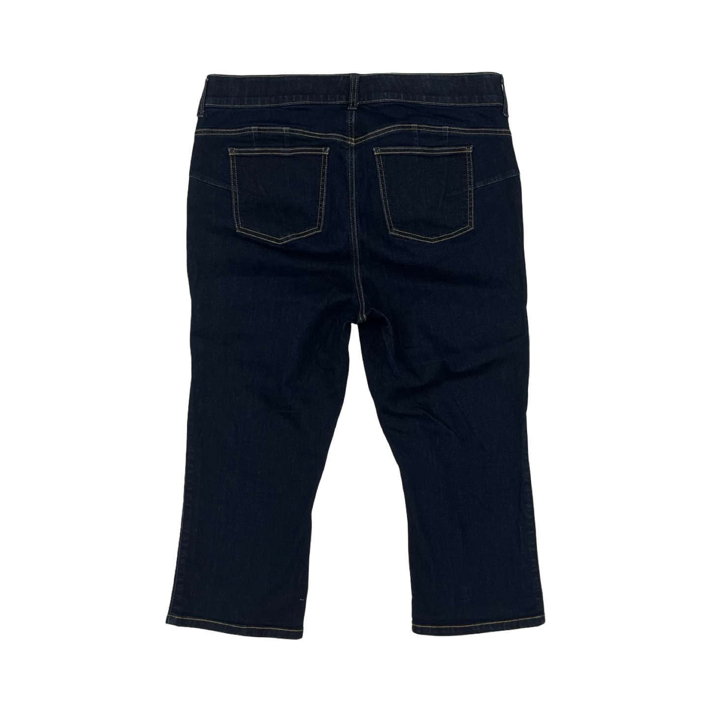 Jeans Cropped By Clothes Mentor In Blue Denim, Size:18