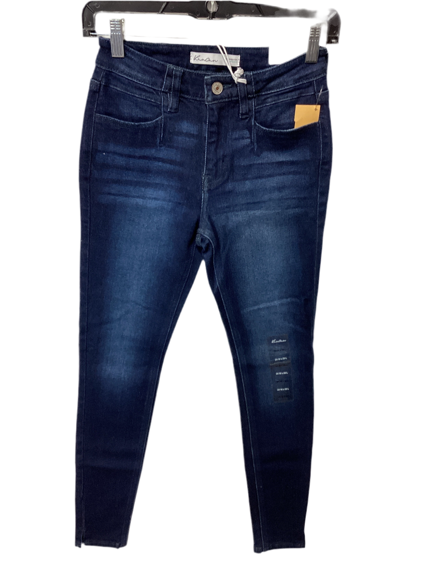 Jeans Skinny By Kancan In Blue Denim, Size:0
