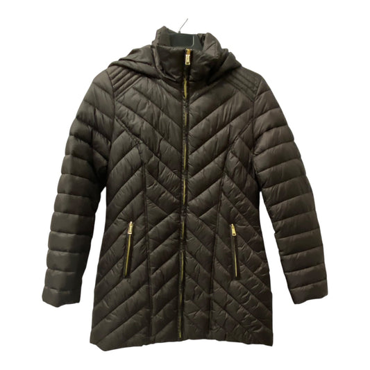Coat Puffer & Quilted By Nautica In Brown, Size:M