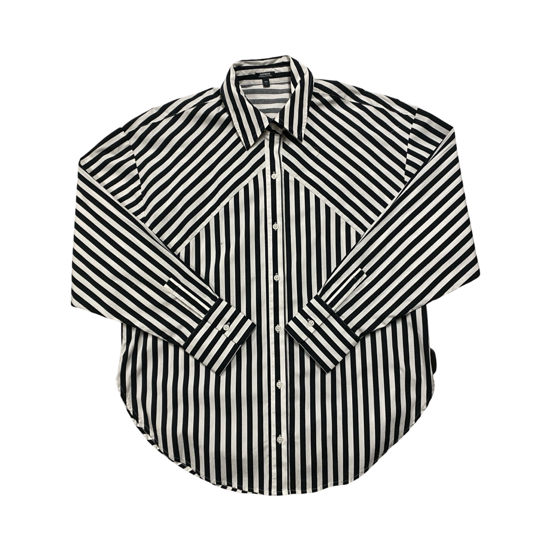 Top Ls By Express In Striped Pattern, Size:S
