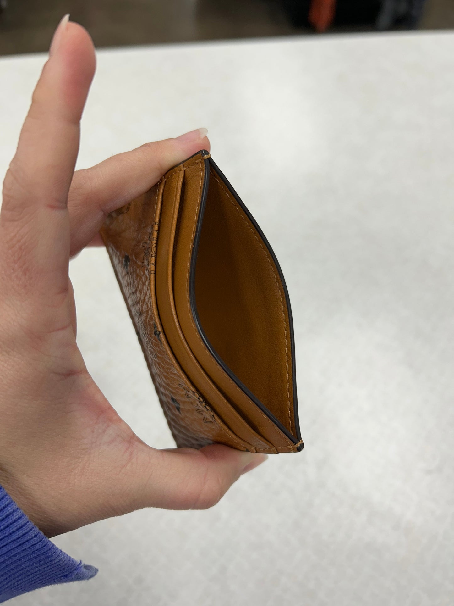 Wallet Luxury Designer By Mcm In Tan, Size:Small