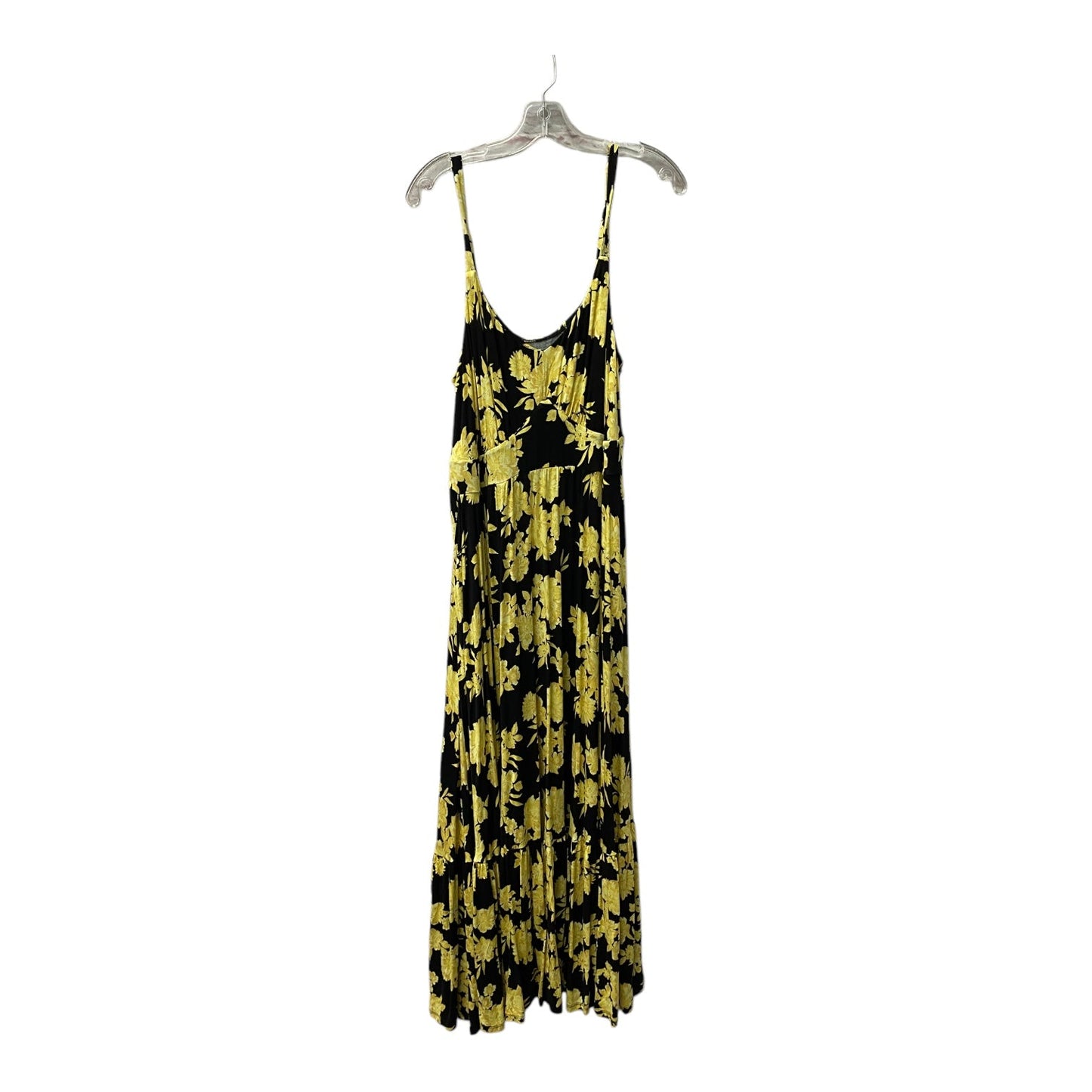 Dress Casual Maxi By Torrid In Black & Yellow, Size:1X