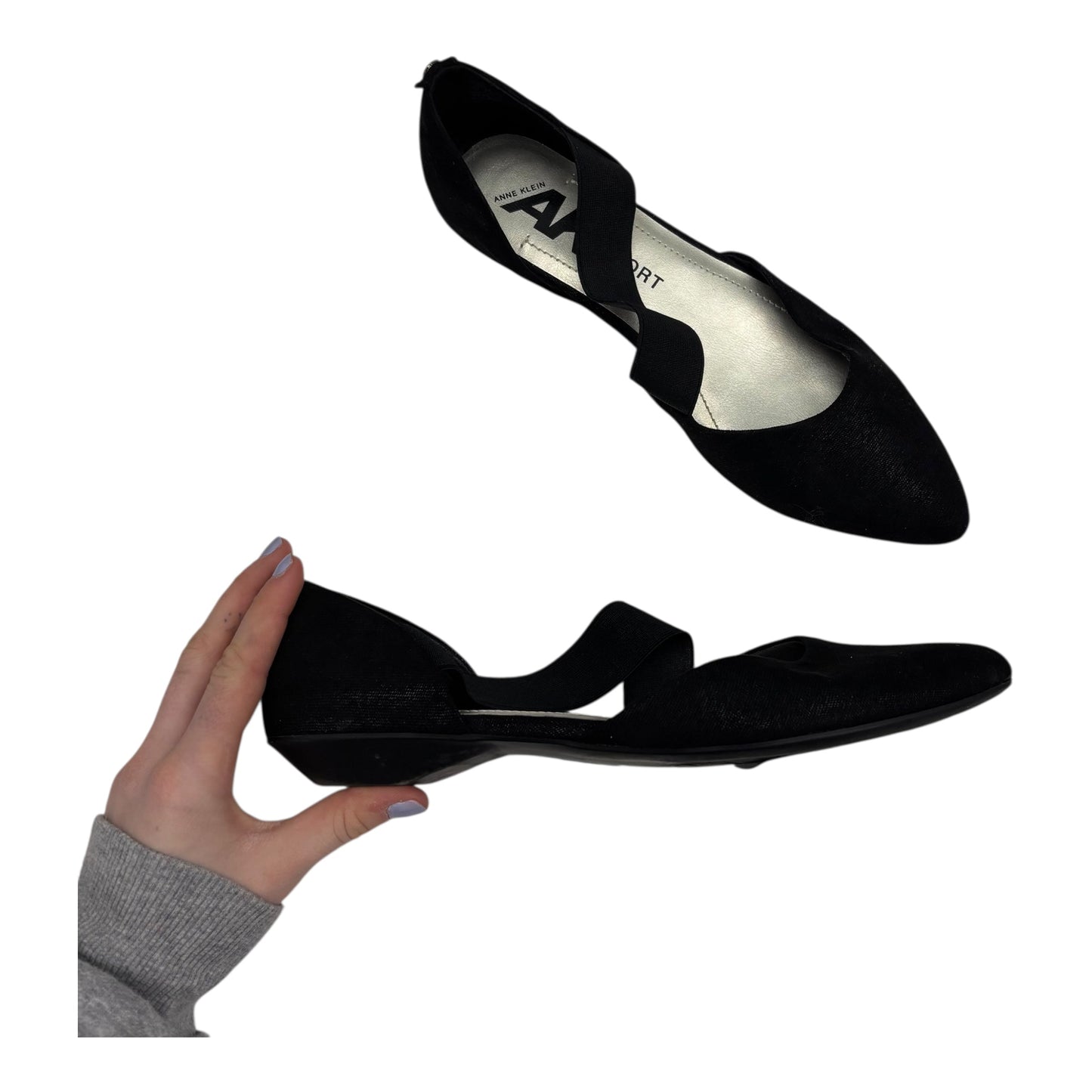 Shoes Flats By Anne Klein In Black, Size:11