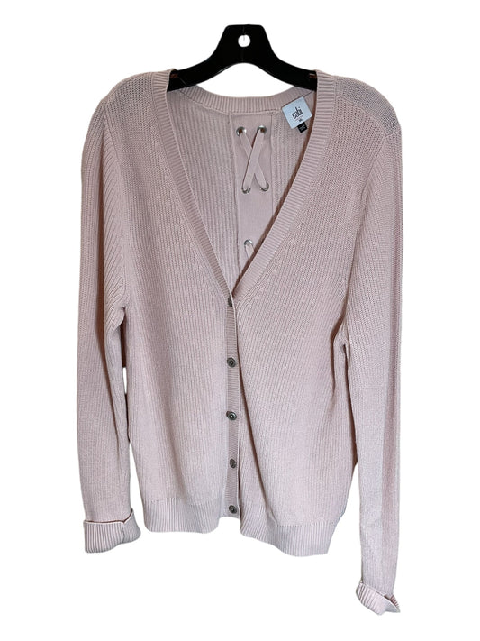 Sweater Cardigan By Cabi In Pink, Size: Xl