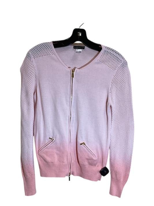 Sweater Cardigan By Venus In Pink, Size: S