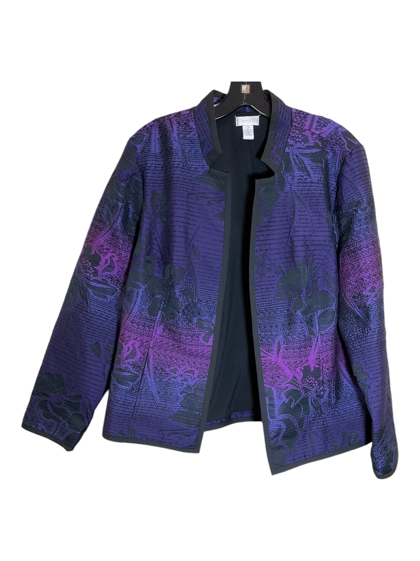 Blazer By Chicos In Purple, Size: L