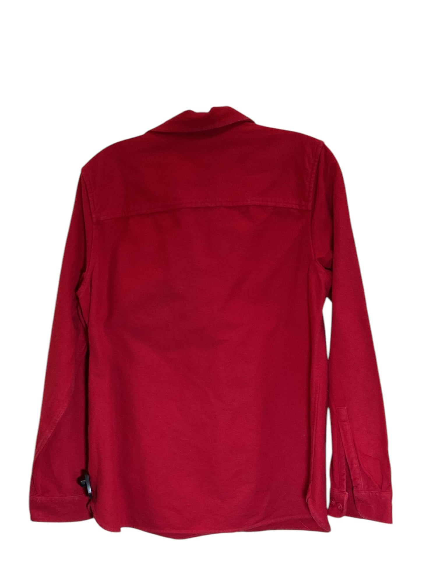 Jacket Shirt By L.l. Bean In Red, Size: M