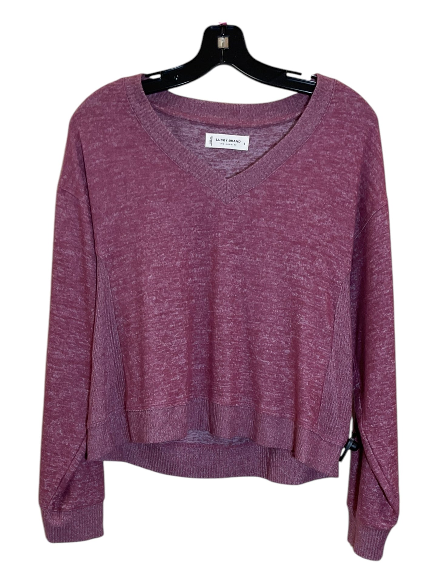 Top Long Sleeve By Lucky Brand In Red, Size: S