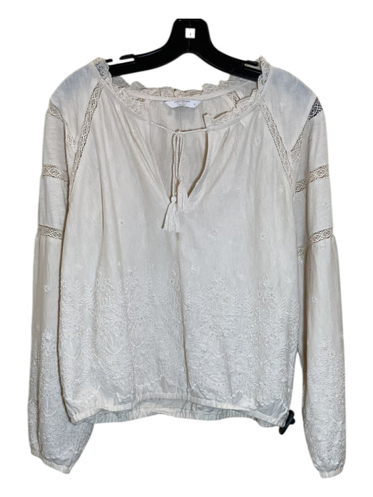 Top Long Sleeve By Lucky Brand In Cream, Size: S