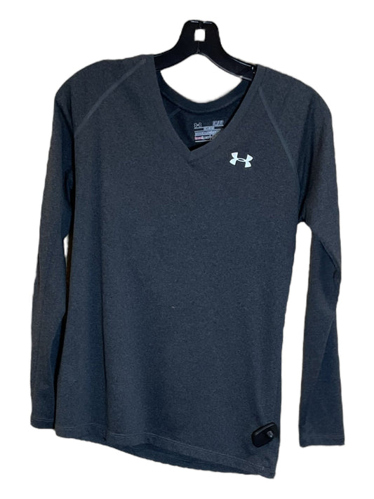 Black Athletic Top Long Sleeve Crewneck Under Armour, Size S