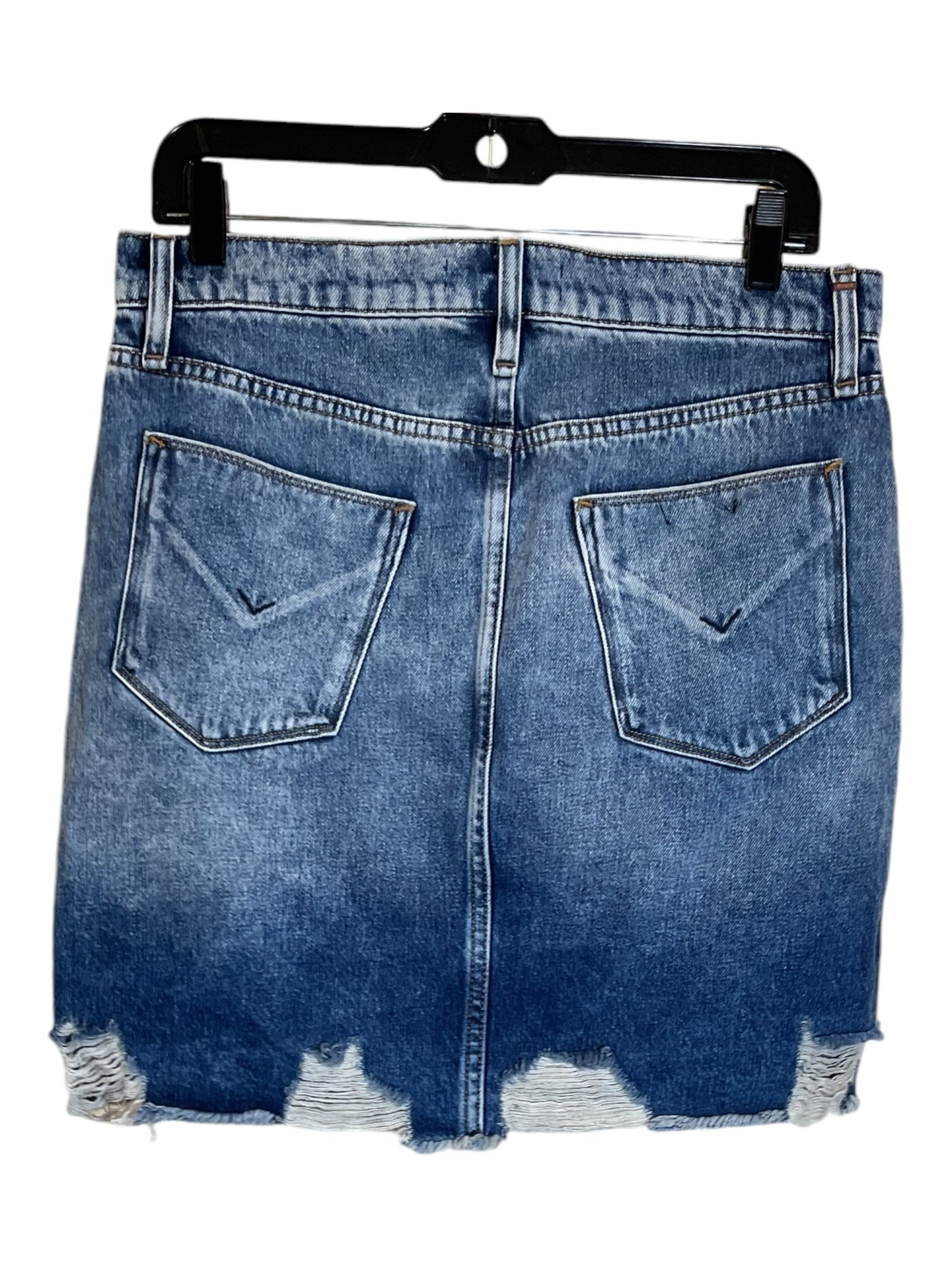 Skirt Mini & Short By Hudson In Blue Denim, Size: M