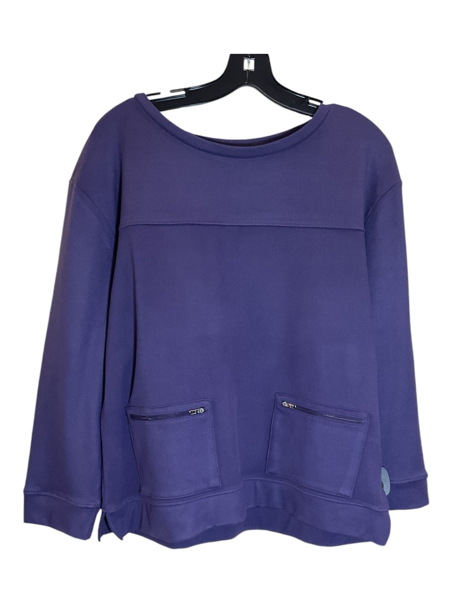 Top Long Sleeve By Chicos In Purple, Size: M