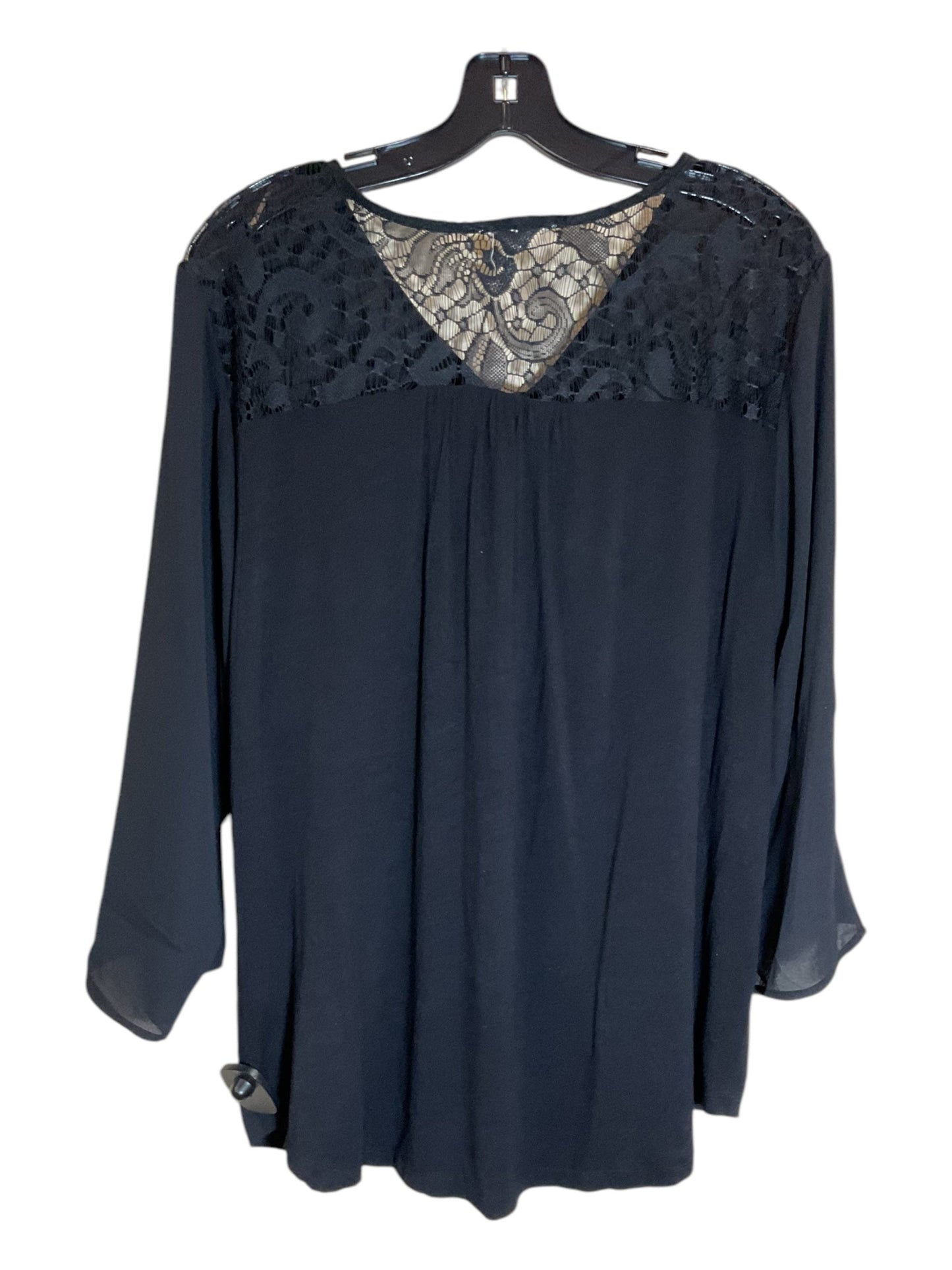 Tunic 3/4 Sleeve By Maurices In Black, Size: Xl