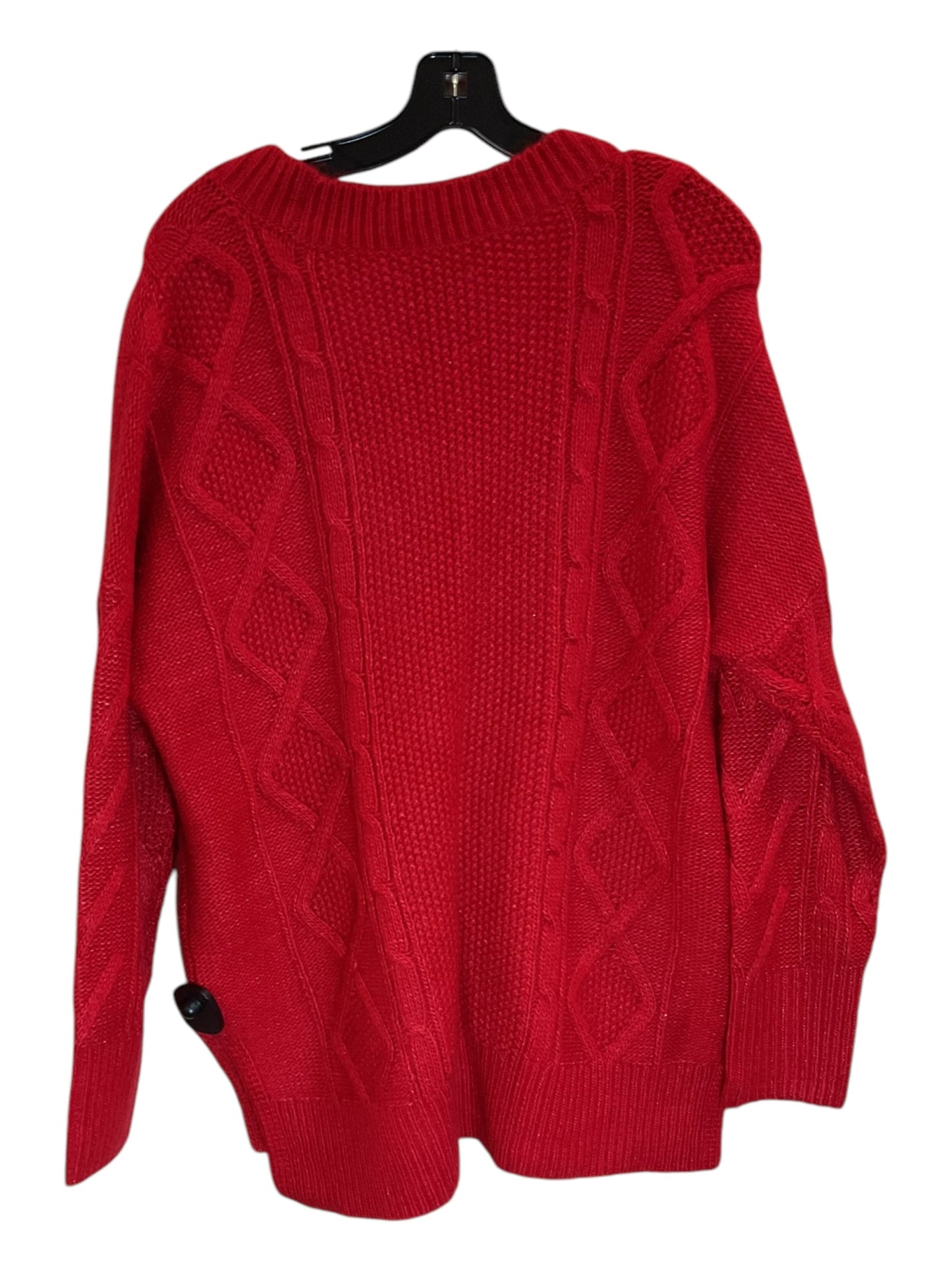 Sweater By Abercrombie And Fitch In Red, Size: L