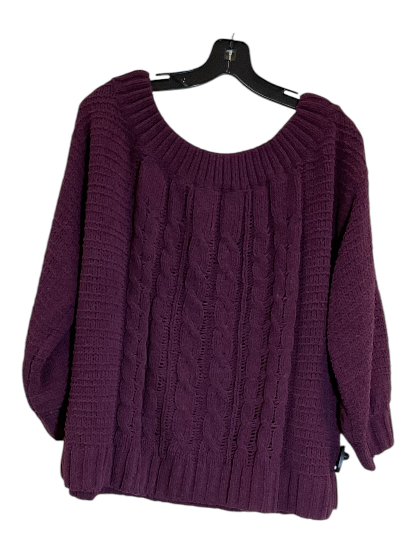 Sweater By American Eagle In Purple, Size: Xl