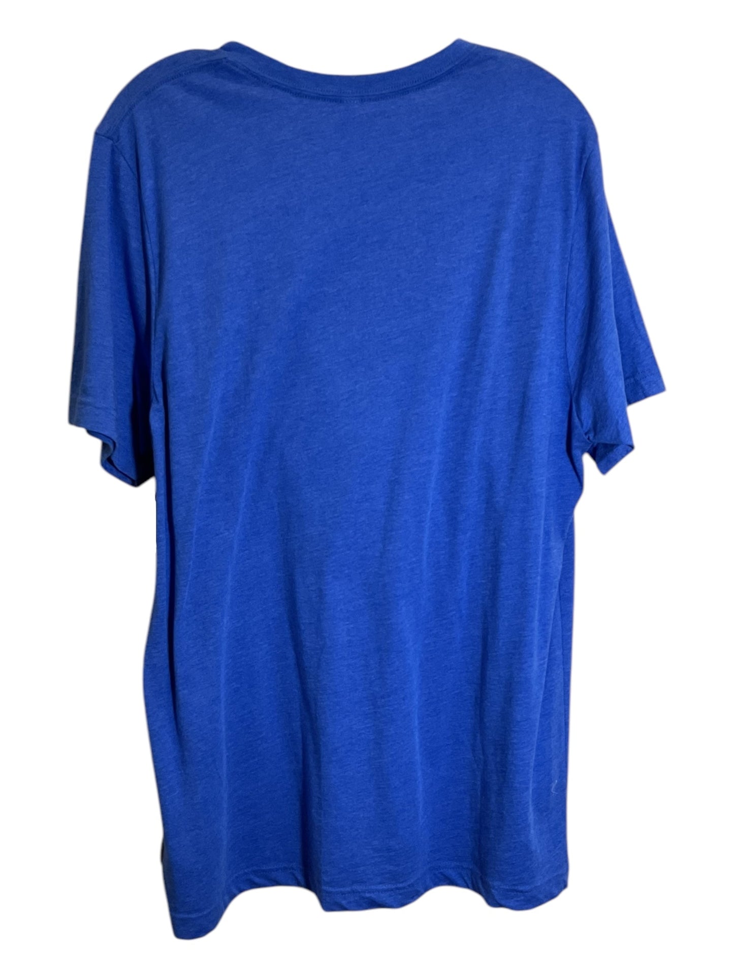 Top Short Sleeve By Bella + Canvas In Blue, Size: Xl