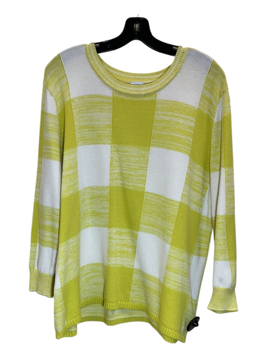 Sweater By Cabi In Yellow, Size: L